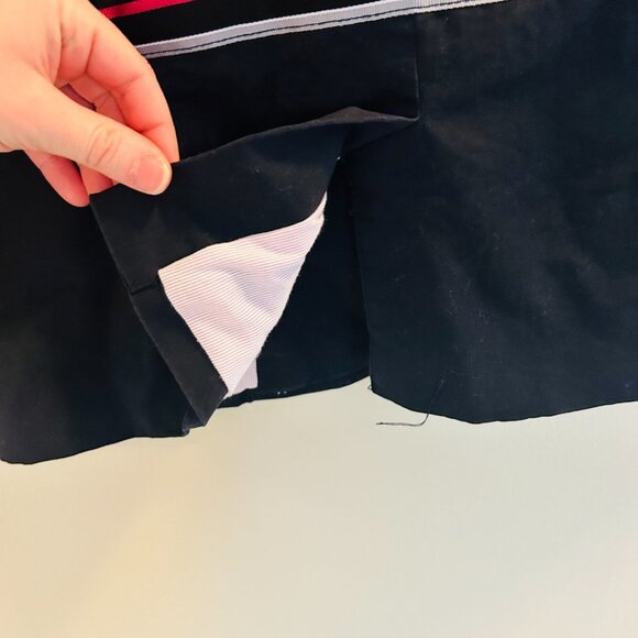 Elevenses First Mate Blazer Womens Size 8 Navy Anthropologie Nautical Military - Picture 11 of 13